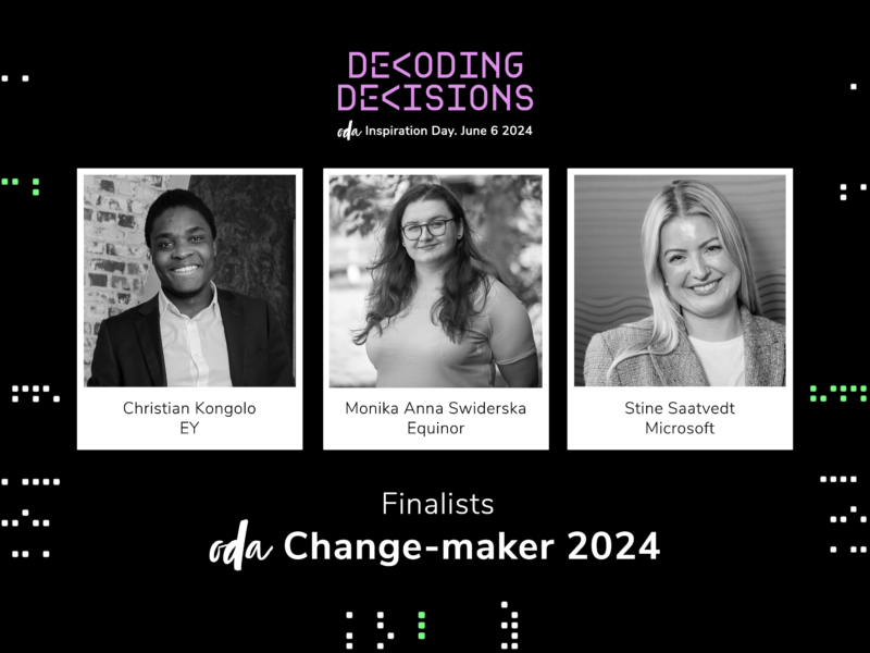 The finalists of ODA Change-maker Award 2024