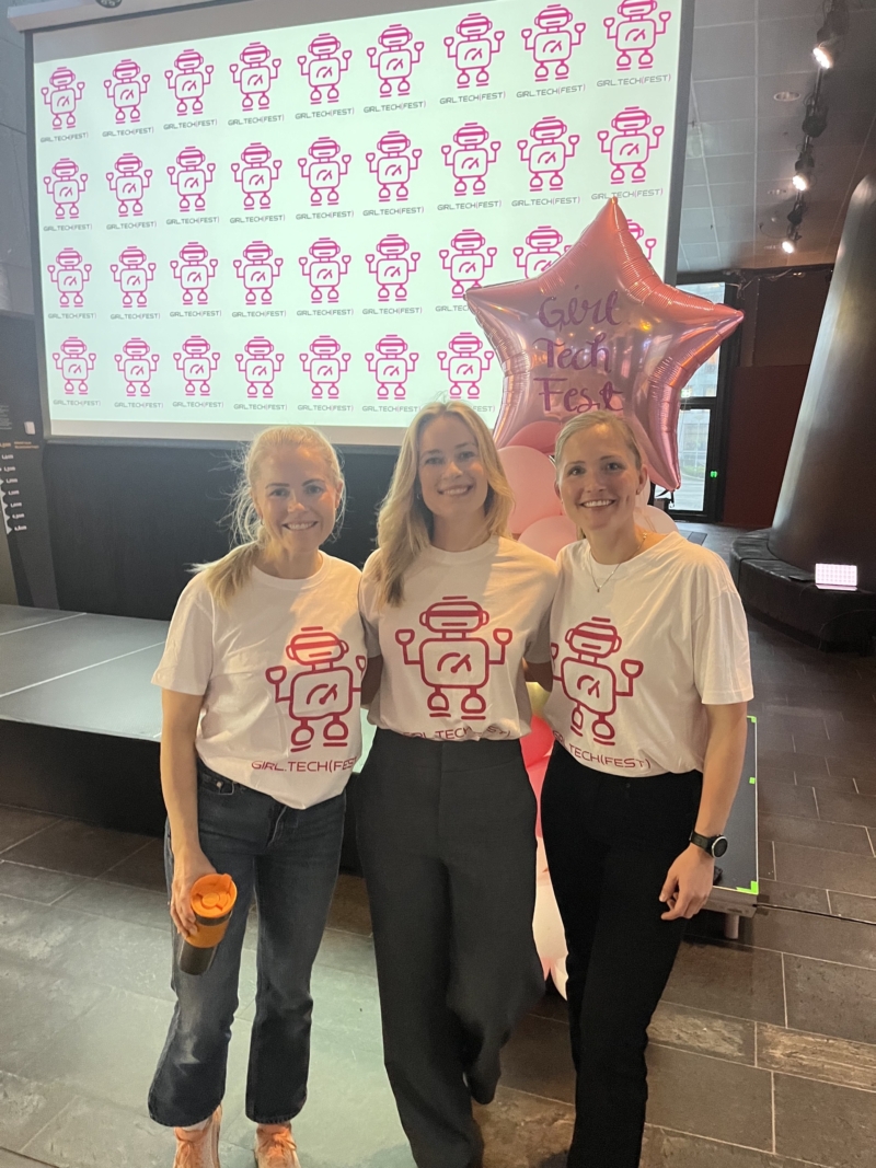  Randi Bjerke, Camilla Finnseth og Henriette Horjen fra ODA Sør-Vest på Girl Tech Fest.